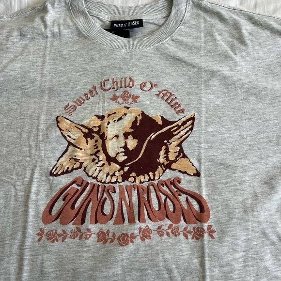 Guns N Roses Boxy Graphic Tee Size Large NWT - Picture 5 of 6